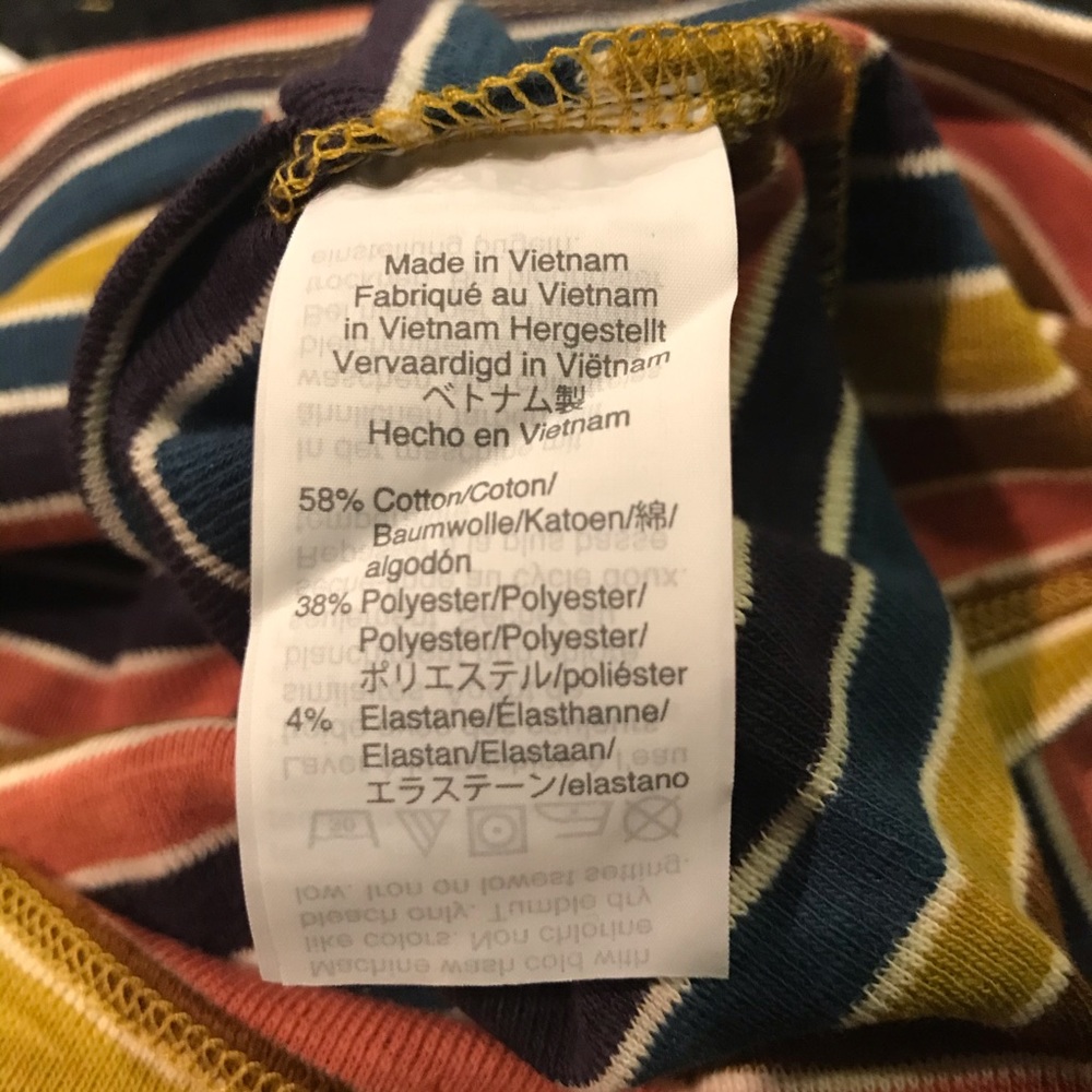 Madewell Striped Faux Wrap Tank Top NWT - Picture 7 of 8